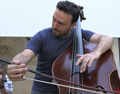 Enrico Fagone's double bass