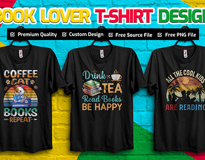 Book Lovers T-shirt Design