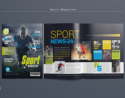 Sport Magazine Template Free Download