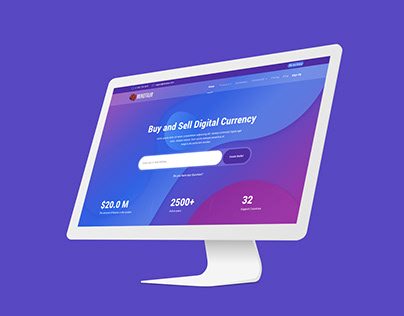 Landing Page UI || Buy & Sell Currency