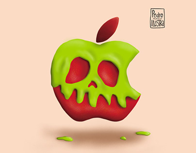 Death Apple 🖤 - 3D Digital Painting