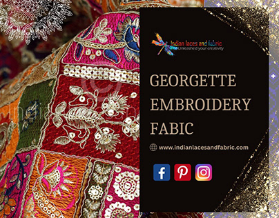 Stunning Georgette Embroidery Fabric Designs