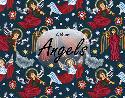 Angels (seamless pattern)