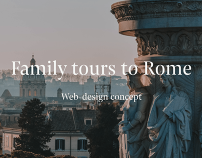 Travel agency web-site | Family tours to Rome