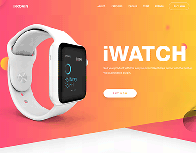 iWatch landing page concept
