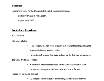 Resume and Academic Achievements