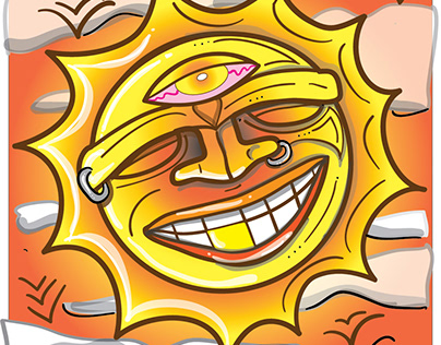 "Pierced Sun" Illustration