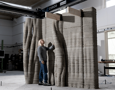 Project thumbnail - International 1st. prize: 3D printed concrete/Mycelium