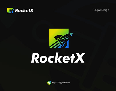 RocketX | Tech Crypto Blockchain Token Logo Design