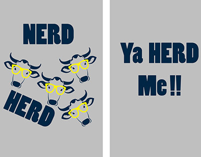 Nerd Herd t-shirt design