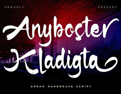 Anyboster Kladigta - Urban Handbrush Script