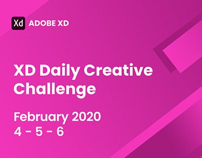 Adobe XD challenge FEB 2020