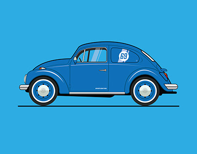 Volkswagen Beettle Illustration