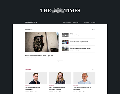 The Times — news site redesign
