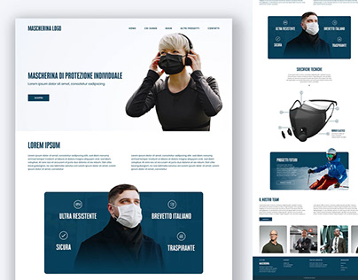 Web design: Face Masks