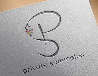 Private Sommelier logo design