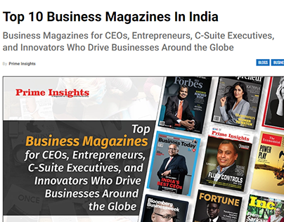 Top 10 Business Magazines In India