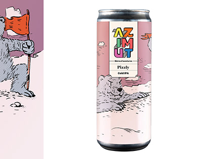 Beer can packaging - Pizzly for Azimut
