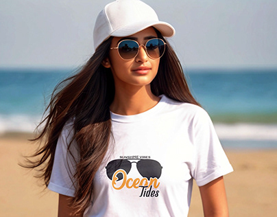 Sea Beach T-shirt Design