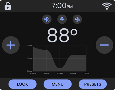 Smart Thermostat Touch Interface