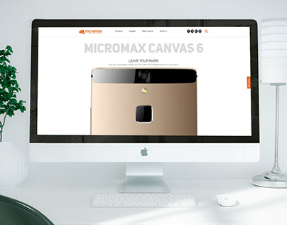 Micromax Canvas 6- Microsite Design