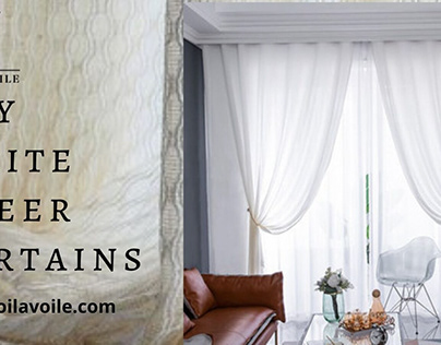 Buy White Sheer Curtains