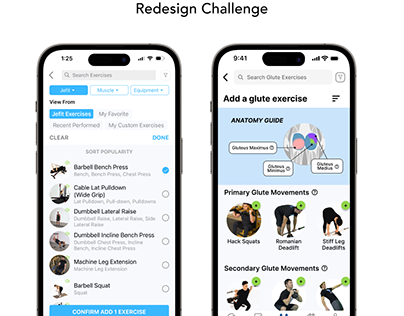 Jefit Fitness App Redesign
