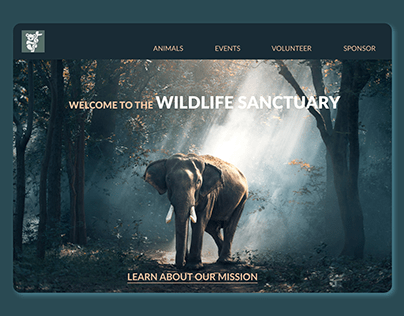 Header Banner for a Wildlife Sanctuary
