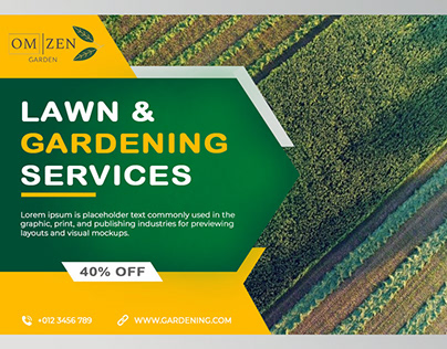 Lawn & Gardaning Services banner