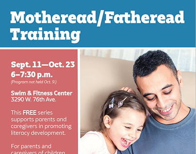 Motheread/Fatheread Training Flyer
