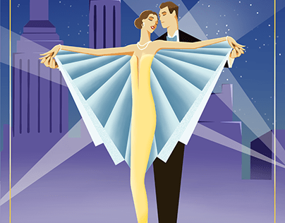 Art Deco | Starlight Rooftop Bar Poster