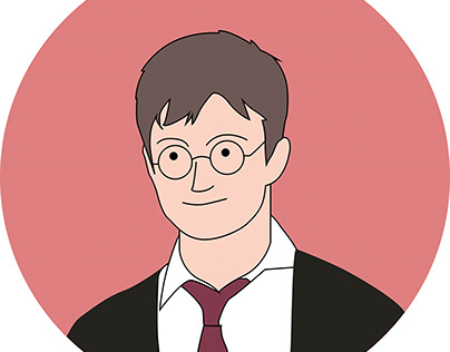Harry Potter minimalist Cartoon