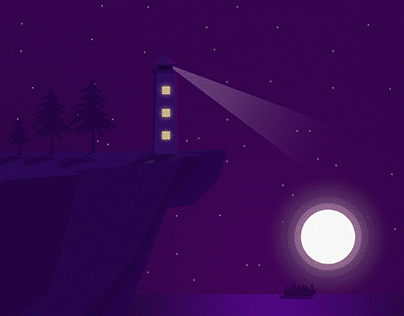Illustration of moonlight