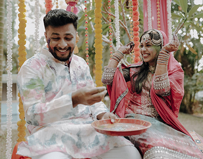 Aftu & Asliya Rangoli | Wedding