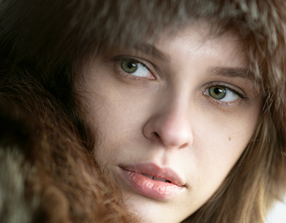 Russian beauty in furs