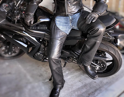 Leather Motorcycle Chaps For Men