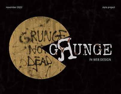 Grunge style in web design