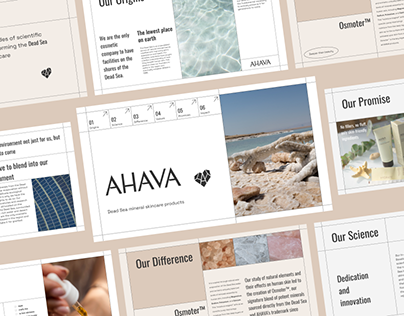 Дизайн презентации для бренда AHAVA | Presentation