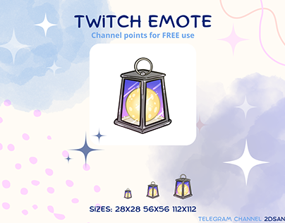 Free lantern Twitch emote