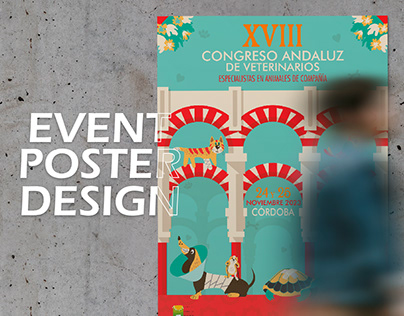 Event Poster Design | Congreso Andaluz de Veterinarios