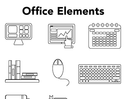 Office/Business Element Illustration