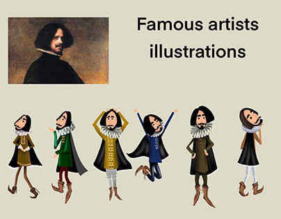 Illustrations of famous artists