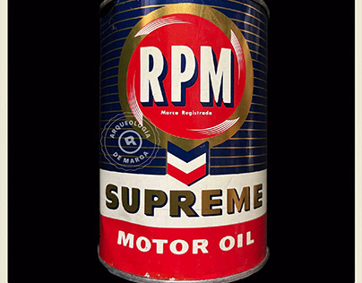 Lata de aceite RPM de Chevron.