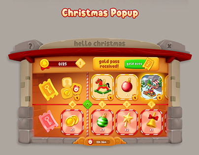 Game User Interface/ Christmas Concept