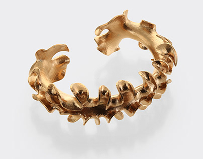 Bionic designer set bracelet, ring and earrings Flos