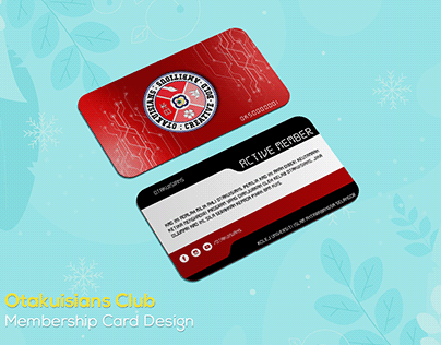 Otakuisians Club Membership Card Design