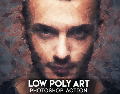 Low Poly Art Photoshop Action