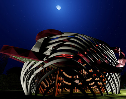 Heart Shaped Pavillion for Magdy Yacoub - Design&Render