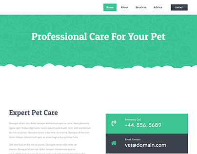 Pet & Veterinarian website