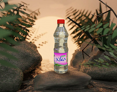 Design for Kika water made with cinema 4d